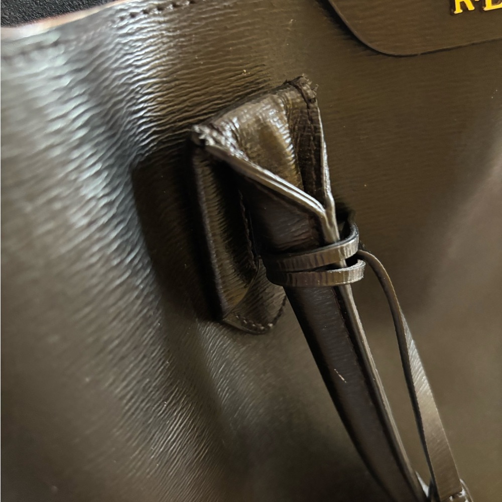 Black Leather Tote Bag - Picture 4 of 6